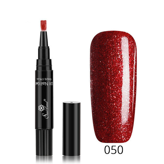 3 In 1 Gel Nail Varnish Pen Glitter One Step Nail Art Gel Polish Hybrid 3 In 1 Gel Nail Varnish Pen Glitter One Step Nail Art Gel Polish Hybrid